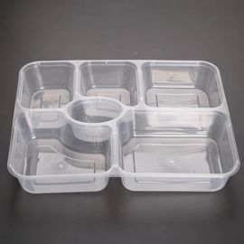 4 Compartments Disposable Food Containers Pp Restaurant Plastic